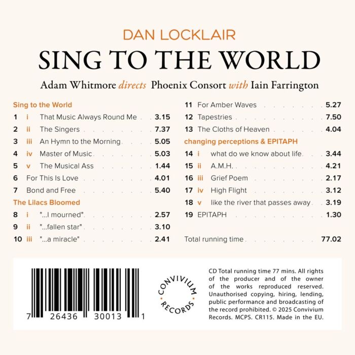 Dan Locklair: Sing To The World - Image 2